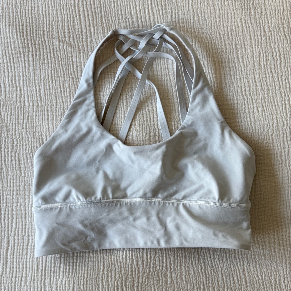 Lululemon White Free to be Moved Bra